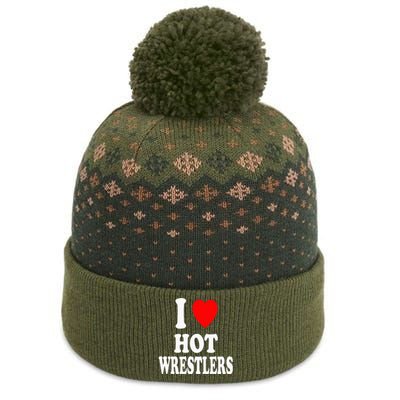 I Heart (Love) Hot Wrestlers Athletic Amateur Sexy Attracted The Baniff Cuffed Pom Beanie