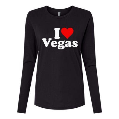 I HEART LOVE LAS VEGAS NEVADA Womens Cotton Relaxed Long Sleeve T-Shirt