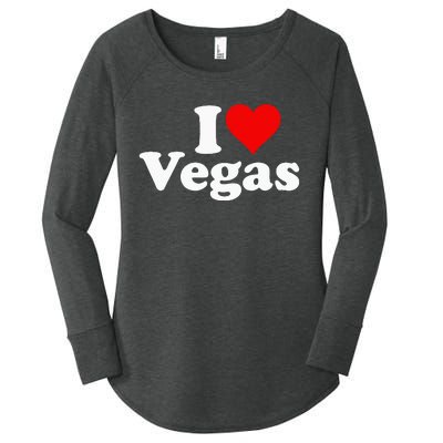 I HEART LOVE LAS VEGAS NEVADA Women's Perfect Tri Tunic Long Sleeve Shirt