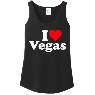 I HEART LOVE LAS VEGAS NEVADA Ladies Essential Tank