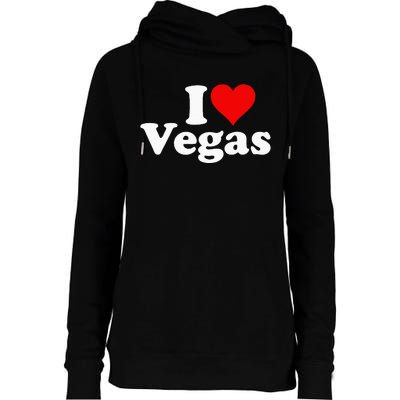 I HEART LOVE LAS VEGAS NEVADA Womens Funnel Neck Pullover Hood