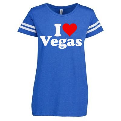 I HEART LOVE LAS VEGAS NEVADA Enza Ladies Jersey Football T-Shirt