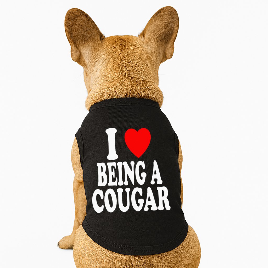 I Heart (Love) Being A Cougar Hot Older Woman Doggie Tank
