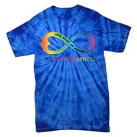 Infinity Heart Love Autism Awareness Needs No Words Tie Dye Gift Tie-Dye T-Shirt