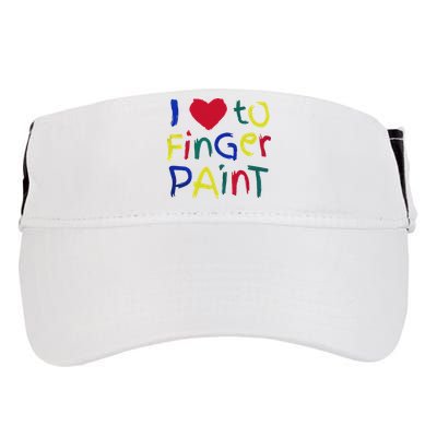 I Heart Love To Finger Paint IM Paint Adult Drive Performance Visor