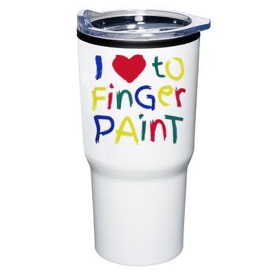 I Heart Love To Finger Paint IM Paint Tumbler