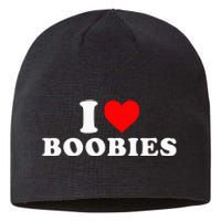 I Heart Love Boobies Sustainable Beanie