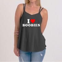 I Heart Love Boobies Women's Strappy Tank