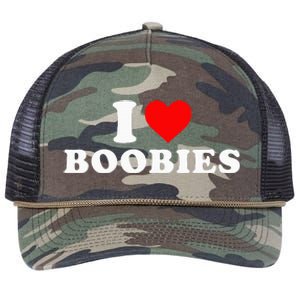 I Heart Love Boobies Retro Rope Trucker Hat Cap