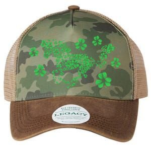 Irish Horse Lover Horseback Riding Equestrian Rider Shamrock Great Gift Legacy Tie Dye Trucker Hat