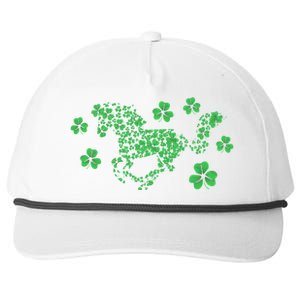 Irish Horse Lover Horseback Riding Equestrian Rider Shamrock Great Gift Snapback Five-Panel Rope Hat