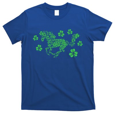 Irish Horse Lover Horseback Riding Equestrian Rider Shamrock Great Gift T-Shirt