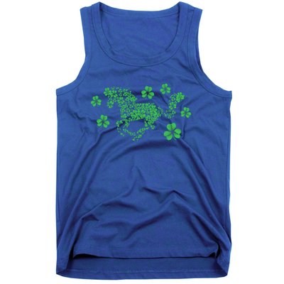 Irish Horse Lover Horseback Riding Equestrian Rider Shamrock Great Gift Tank Top