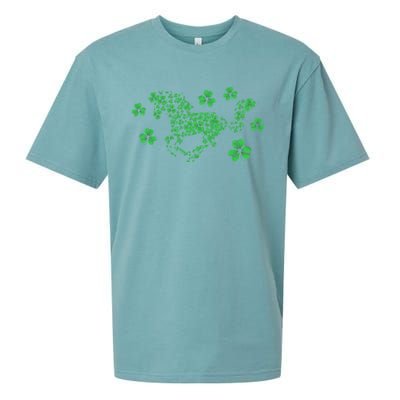 Irish Horse Lover Horseback Riding Equestrian Rider Shamrock Great Gift Sueded Cloud Jersey T-Shirt