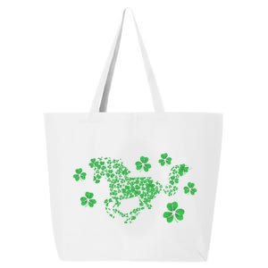 Irish Horse Lover Horseback Riding Equestrian Rider Shamrock Great Gift 25L Jumbo Tote