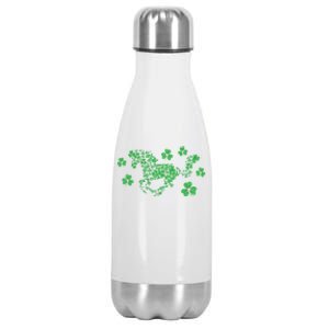 Irish Horse Lover Horseback Riding Equestrian Rider Shamrock Great Gift Stainless Steel Insulated Water Bottle