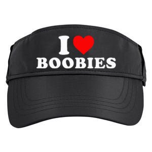 I Heart Love Boobies Adult Drive Performance Visor