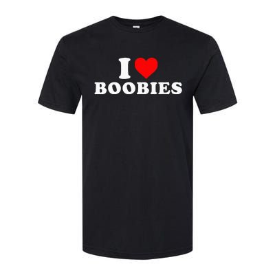 I Heart Love Boobies Softstyle® CVC T-Shirt