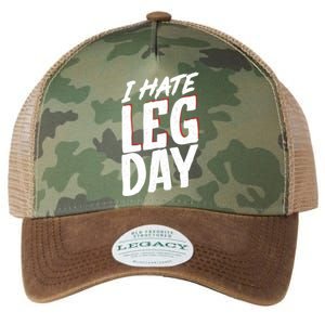 I Hate Leg Day Workout Wheelchair Cool Gift Legacy Tie Dye Trucker Hat