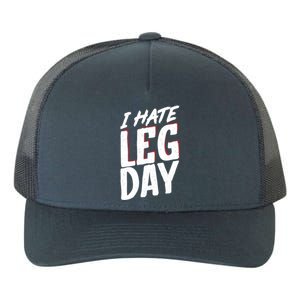 I Hate Leg Day Workout Wheelchair Cool Gift Yupoong Adult 5-Panel Trucker Hat