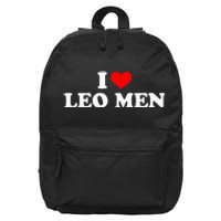 I Heart Leo M.E.N Funny Zodiac Sign 16 in Basic Backpack