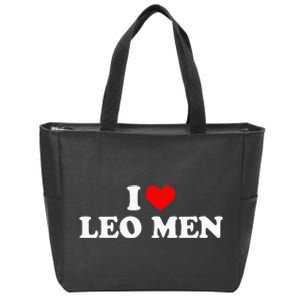 I Heart Leo M.E.N Funny Zodiac Sign Zip Tote Bag