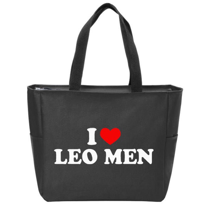 I Heart Leo M.E.N Funny Zodiac Sign Zip Tote Bag