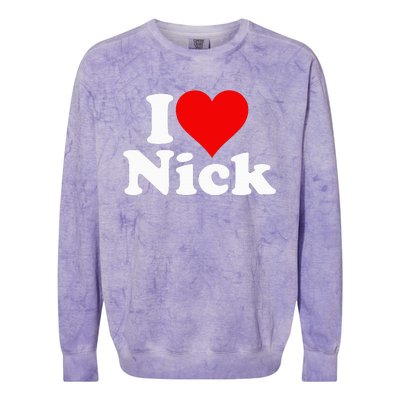 I Heart Love Nick Nicholas Colorblast Crewneck Sweatshirt