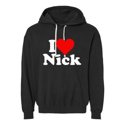 I Heart Love Nick Nicholas Garment-Dyed Fleece Hoodie