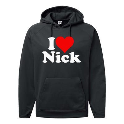 I Heart Love Nick Nicholas Performance Fleece Hoodie