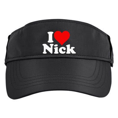 I Heart Love Nick Nicholas Adult Drive Performance Visor