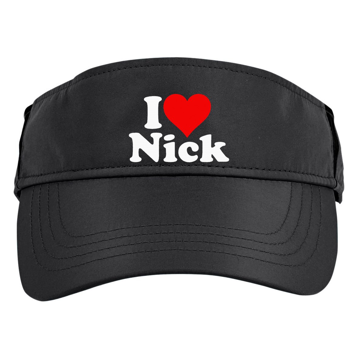 I Heart Love Nick Nicholas Adult Drive Performance Visor