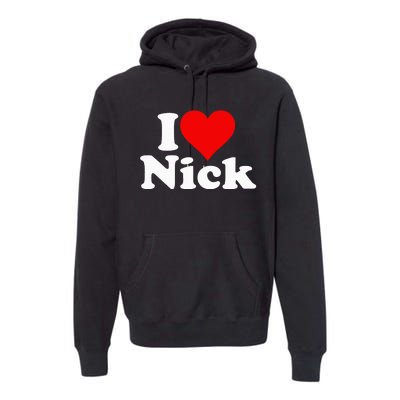 I Heart Love Nick Nicholas Premium Hoodie