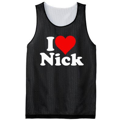 I Heart Love Nick Nicholas Mesh Reversible Basketball Jersey Tank