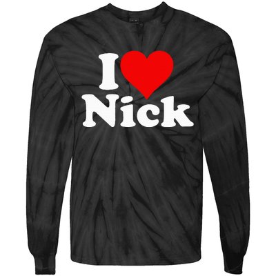 I Heart Love Nick Nicholas Tie-Dye Long Sleeve Shirt