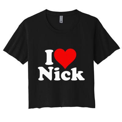 I Heart Love Nick Nicholas Crop Top