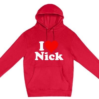 I Heart Love Nick Nicholas Premium Pullover Hoodie