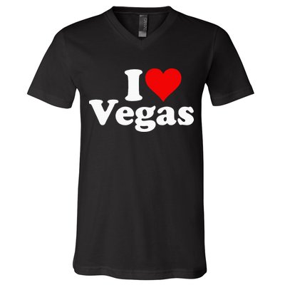 I Heart Love Las Vegas Nevada V-Neck T-Shirt