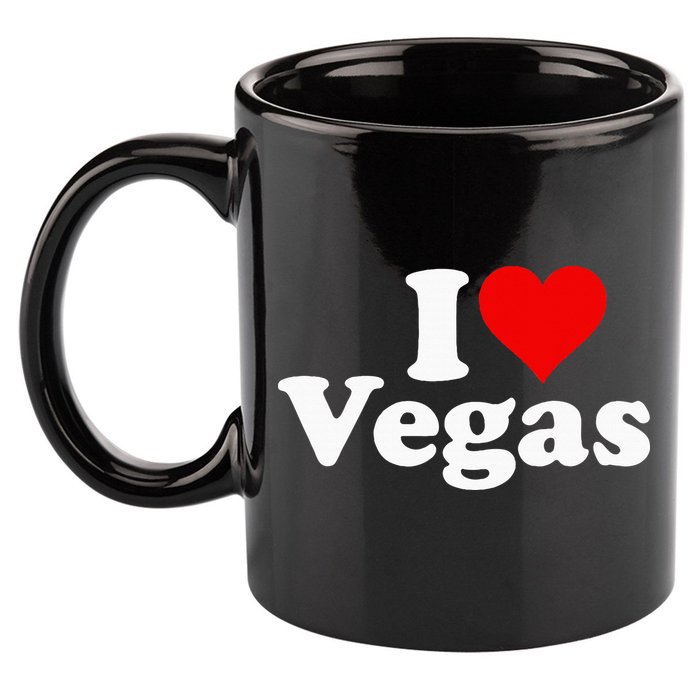 I Heart Love Las Vegas Nevada 11oz C Handle Ceramic Mug