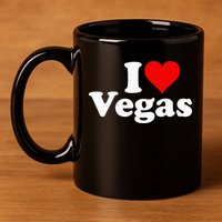 I Heart Love Las Vegas Nevada 11oz C Handle Ceramic Mug