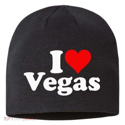 I Heart Love Las Vegas Nevada Sustainable Beanie