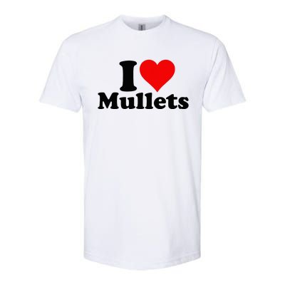 I Heart Love Mullets Softstyle CVC T-Shirt