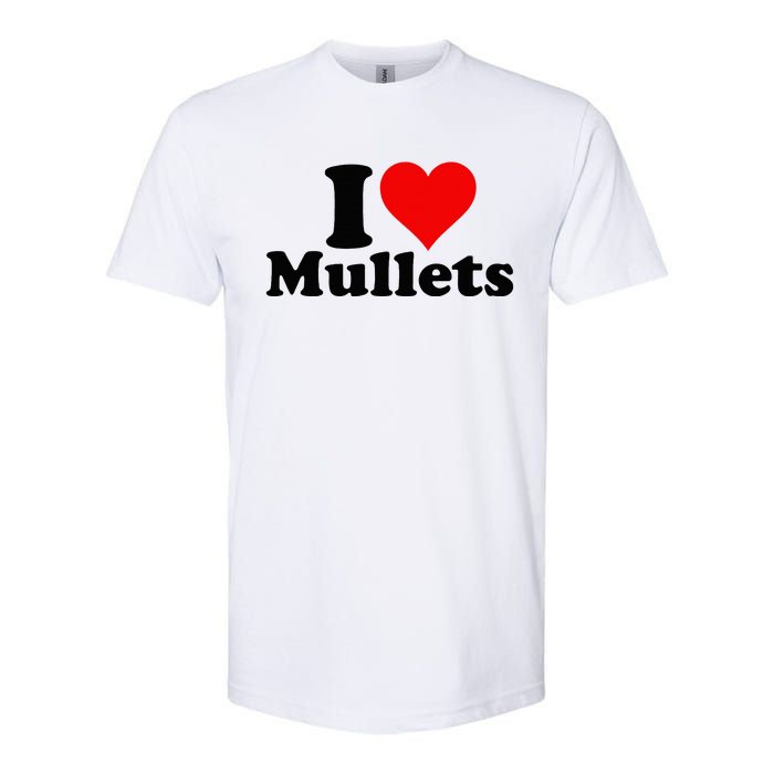 I Heart Love Mullets Softstyle CVC T-Shirt