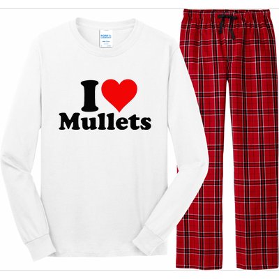 I Heart Love Mullets Long Sleeve Pajama Set