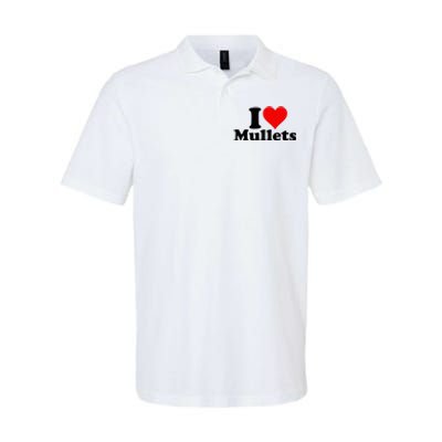 I Heart Love Mullets Softstyle Adult Sport Polo