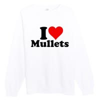 I Heart Love Mullets Premium Crewneck Sweatshirt