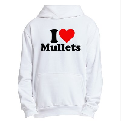 I Heart Love Mullets Urban Pullover Hoodie