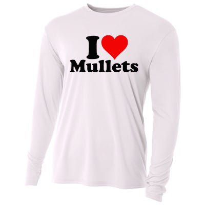 I Heart Love Mullets Cooling Performance Long Sleeve Crew