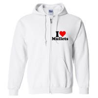 I Heart Love Mullets Full Zip Hoodie