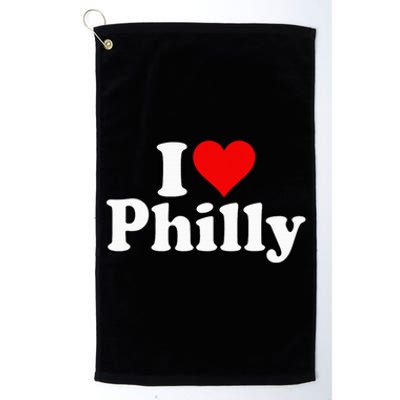 I Heart Love Philadelphia Pennsylvania Platinum Collection Golf Towel